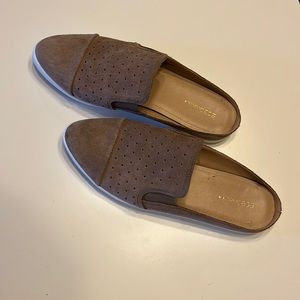 BCBG suede slip-on shoes US size 9.5 Beige